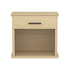 Manhattan Comfort Clifford Traditional Nightstand in Natural Oak (1-Drawer)