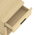 Manhattan Comfort Clifford Traditional Nightstand in Natural Oak (1-Drawer)