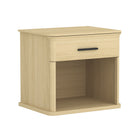 Manhattan Comfort Clifford Traditional Nightstand in Natural Oak (1-Drawer)