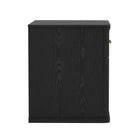 Manhattan Comfort Clifford Traditional Nightstand in Black (1-Drawer)