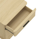 Manhattan Comfort Clifford Traditional Nightstand in Natural Oak (3-Drawer)