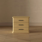 Manhattan Comfort Clifford Traditional Nightstand in Natural Oak (3-Drawer)