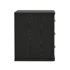 Manhattan Comfort Clifford Traditional Nightstand in Black (3-Drawer)