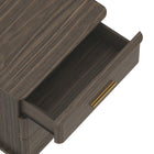Manhattan Comfort Clifford Traditional Nightstand in Walnut (3-Drawer)