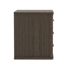 Manhattan Comfort Clifford Traditional Nightstand in Walnut (3-Drawer)