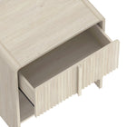 Manhattan Comfort Novara Contemporary 22" Nightstand in Whitewashed Oak (1-Drawer)