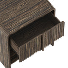Manhattan Comfort Novara Contemporary 22" Nightstand in Jacobean Walnut (1-Drawer)