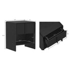 Manhattan Comfort Novara Contemporary 22" Nightstand in Black (1-Drawer)