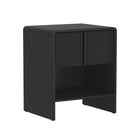 Manhattan Comfort Novara Contemporary 22" Nightstand in Black (1-Drawer)