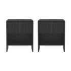 Manhattan Comfort Novara Contemporary 22" Nightstand in Black (1-Drawer)