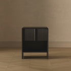 Manhattan Comfort Novara Contemporary 22" Nightstand in Black (1-Drawer)