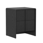 Manhattan Comfort Novara Contemporary 22" Nightstand in Black (2-Drawer)