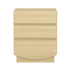 Manhattan Comfort Ardea Contemporary 20" Nightstand in Natural Oak (3-Drawer)