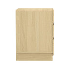 Manhattan Comfort Ardea Contemporary 20" Nightstand in Natural Oak (3-Drawer)