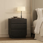 Manhattan Comfort Ardea Contemporary 20" Nightstand in Black (3-Drawer)