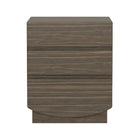 Manhattan Comfort Ardea Contemporary 20" Nightstand in Walnut (3-Drawer)