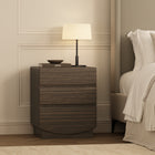 Manhattan Comfort Ardea Contemporary 20" Nightstand in Walnut (3-Drawer)