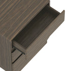 Manhattan Comfort Ardea Contemporary 20" Nightstand in Walnut (3-Drawer)