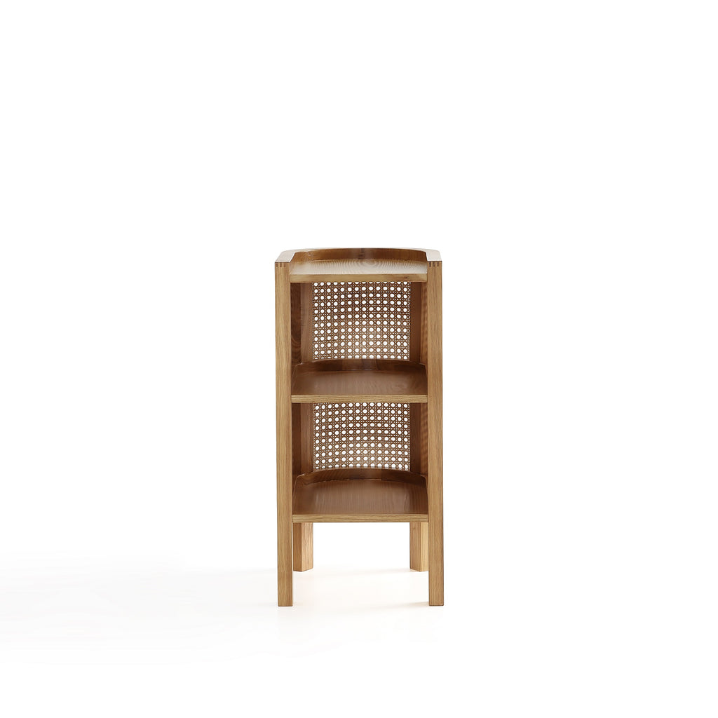 Manhattan Comfort Versailles Industry Chic End Table in Natural