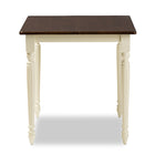 Baxton Studio Napoleon French Country Cottage Buttermilk and "Cherry" Brown Finishing Wood Dining Table