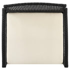 Manhattan Comfort Noli Modern 3-Piece Conversation Set in Black and Cream