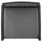 Manhattan Comfort Noli Modern 3-Piece Conversation Set in Black and Gray