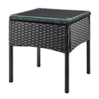 Manhattan Comfort Noli Modern 3-Piece Conversation Set in Black and Gray