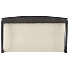 Manhattan Comfort Noli Modern 4-Piece Conversation Set in Black and Cream