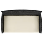 Manhattan Comfort Imperia Modern 4-Piece Conversation Set in Black and Cream