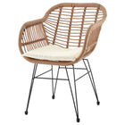 Manhattan Comfort Antibes Modern 3-Piece Conversation Set in Tan and Cream