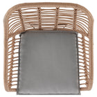 Manhattan Comfort Antibes Modern 3-Piece Conversation Set in Tan and Gray