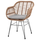 Manhattan Comfort Antibes Modern 3-Piece Conversation Set in Tan and Gray
