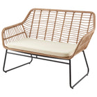 Manhattan Comfort Antibes Modern 4-Piece Conversation Set in Tan and Cream
