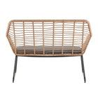 Manhattan Comfort Antibes Modern 4-Piece Conversation Set in Tan and Gray