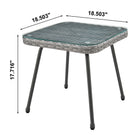 Manhattan Comfort Cannes Modern 3-Piece Conversation Set in Gray and Cream