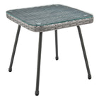 Manhattan Comfort Cannes Modern 3-Piece Conversation Set in Gray and Cream
