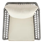 Manhattan Comfort Cannes Modern 3-Piece Conversation Set in Gray and Cream