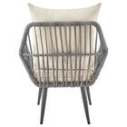 Manhattan Comfort Cannes Modern 3-Piece Conversation Set in Gray and Cream