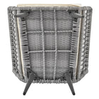 Manhattan Comfort Cannes Modern 3-Piece Conversation Set in Gray and Cream