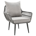 Manhattan Comfort Cannes Modern 3-Piece Conversation Set in Gray