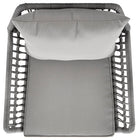 Manhattan Comfort Cannes Modern 3-Piece Conversation Set in Gray