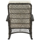 Manhattan Comfort Fruttuo Traditional Upholstered Rocking Chair in Cream and Black