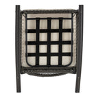 Manhattan Comfort Fruttuo Traditional Upholstered Rocking Chair in Cream and Black