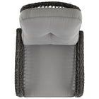 Manhattan Comfort Fruttuo Traditional Upholstered Rocking Chair in Gray