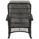 Manhattan Comfort Fruttuo Traditional Upholstered Rocking Chair in Gray