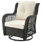 Manhattan Comfort Fruttuo Traditional 3-Piece Conversation Set in Cream and Black