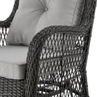 Manhattan Comfort Fruttuo Traditional 3-Piece Conversation Set in Gray