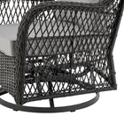Manhattan Comfort Fruttuo Traditional 3-Piece Conversation Set in Gray