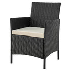 Manhattan Comfort Imperia Modern 3-Piece Conversation Set in Gray and Cream