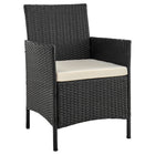 Manhattan Comfort Imperia Modern 3-Piece Conversation Set in Gray and Cream